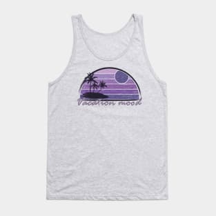 Vintage tropical vacation mood in purple Tank Top